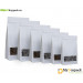 #UK8-White Kraft Quad Seal Pouch with Square Window/6 Sizes Available