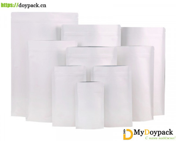 #UK6-White Kraft Doypack/Stand Up Pouch/9 Sizes Available